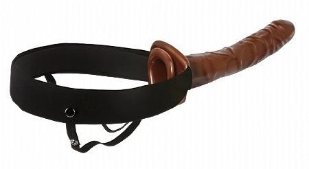 10&quot; Chocolate Dream Hollow Strap-On