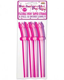 Bachelorette party flexy super straw - 10 pack