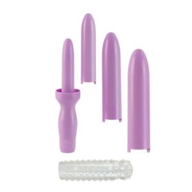 Dr. Laura Berman Intimate Basics - Dilator Set Purple Dilator with 4 Sizes &amp; Sleeve