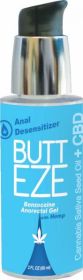 Butt Eze Anal Gel Desensitizer with Hemp Seed Oil 2oz