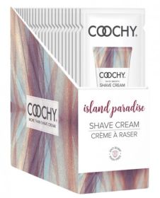 Coochy Shave Cream Island Paradise Foil 15ml 24pc Display