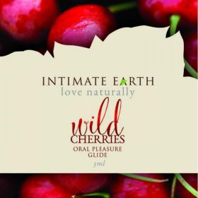 Intimate Earth Wild Cherries Flavored Glide Foil Pack .10oz