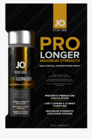 Jo Prolonger Spray with Lidocaine Male Genital Desensitizer 2oz