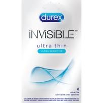 Durex Invisible Ultra Thin Latex Condoms 8 Pack