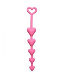All Heart Pink Anal Beads