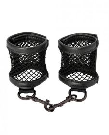 Sex &amp; Mischief Fishnet Cuffs Black