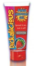 Dickalicious Penis Arousal Gel 2oz (Flavor: Strawberry)