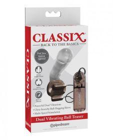 Classix Dual Vibrating Ball Teaser (Color: Black/Smoke)