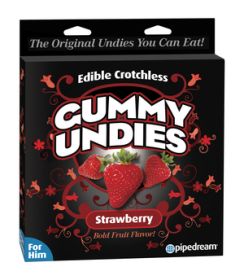 Edible Male Gummy Undies (Flavor: Strawberry)