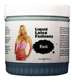 Liquid Latex Body Paint 16oz (size: Solid Black)