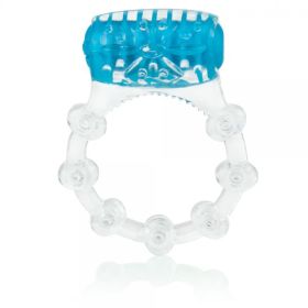 Color Pop Quickie Screaming O Vibrating Ring (Color: Blue)
